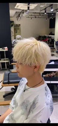 🎨【新規限定】1日2名限定⚡️圧倒的垢抜けフルコース✂️メンズカット+トリプルカラー(ブリーチ2回+オンカラー)
