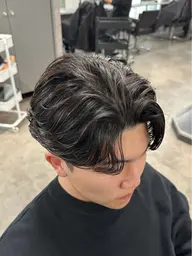 【センターパートと相性抜群！✨】メンズカット+ニュアンスパーマ