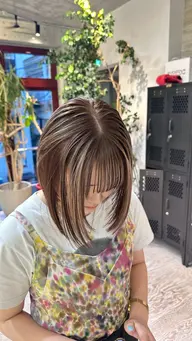 ∬人気メニュー∬透明感カラー&3step内部補修トリートメント