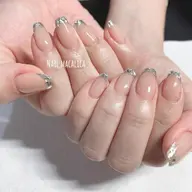 上品ネイル✨ガラスフレンチ