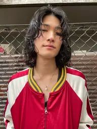 【メンズ人気No.1】骨格補正カット＋波巻き・ツイストパーマ✨朝ラクスタイル