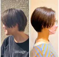 ✂︎ショートカット➕カラー🌟👱🏻ブリーチなどする際はご連絡ください💜