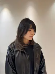 (ロング限定🐈⬛)顔周りレイヤーカット+ワンカラー