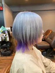 🌈ダブルカラー🌈ケアブリーチ+カラー+TOKIOTr+炭酸泉(インナーorデザインカラー追加1色につき+¥1100)