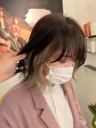 ✨👀ミニモ限定👀✨🎀カット+インナーカラー＋トリートメント🎀＃暖色カラー＃髪質改善＃韓国風