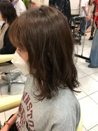 〈カット+パーマ+3stepトリートメント〉で簡単ゆるふわセットへ