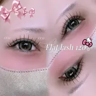 【✨️6/15 10:00​〜​✨️】フラットラッシュ/リペア120本🎀⟡·⚠️オフ不可❌[現在マツエクがついてる方限定]