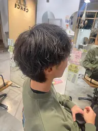 カット+メンズパーマ(波巻き・シャドウパーマ・ツイスパなど)