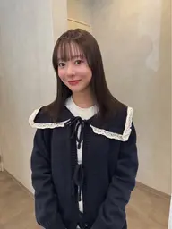 【14日限定クーポン🎟♡】【毛先メンテナンスカット+透明感カラー🧁】