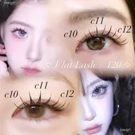 ♡ 平日予約限定価格 ♡ LEDグルー ໒꒱· セーブルフラットラッシュ100〜120本 ♡ ¥5000 オフ+¥500