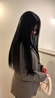 ストレートパーマ+シャンプーブロー