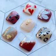フットネイル・2本アート(オフ無し)¥5,200