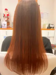 【ブリーチなし】ブリーチを使わないダブルカラー(ベーストリートメント付き)+前髪&顔まわりカット
