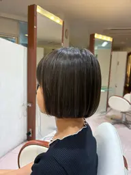 SNS撮影用ボブカット+縮毛矯正