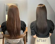 *フルコース*【カット+髪質改善カラー+ アミノ式美髪酸性縮毛矯正+アミノ酸髪質改善トリートメント+集中補修TR】