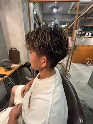メンズ限定　カット＋パーマ＋クリームスパ