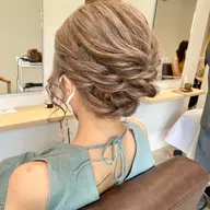 ヘアセット🌈ルーズシニョン🌈ハーフアップアレンジ🌈結婚式や卒業式💍女子会にも！