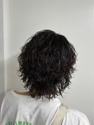 🔥初回クーポン🔥 mensカット+波巻きパーマ+内部補修トリートメント メンズ限定🎉