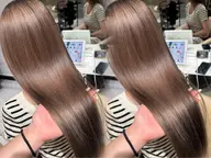 ブリーチ縮毛矯正👼🏻💫(酸熱ストレート)+クイックトリートメント(超音波アイロンと高保湿スチーム付✨️)