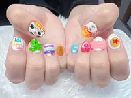 🌸インスタ映え友達からも注目❗痛ネイル🌸ディズニー、キャラクター、イベント好きな方✨