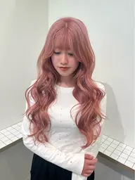 韓国ヘア🇰🇷垢抜けカラー】ブリーチ込みダブルカラー+似合わせカット