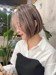 【ショートカット】【ハイライト】お悩み解決白髪ぼかしハイライト+ショートカット✨