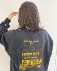 カット+ブリーチなしダブルカラー🩵¥13300