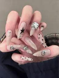 【ロコミ★割500円割引】『🎀チップ長さだし』150分アートやり・パーツ付け放題ネイル