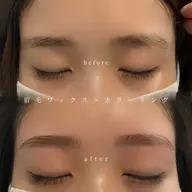 【垢抜け眉完成🪞˚✧】眉毛ワックス➕カラー1回🎨（眉メイク仕上げ💄追加◎）