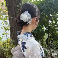 ⭐️浴衣着付け+ヘアセット⭐️金箔or銀箔⭐️早朝料金無料 ⚠︎前日までにご希望画像を必ずお送りください
