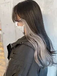 【❤️🔥アクセントが欲しい方に❤️🔥】インナーカラー(部分ブリーチ+全体カラー)+1stepトリートメント