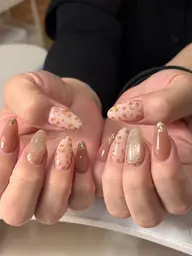 【オフ有】　10本チップ長さだしフルアート