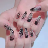 【オフなし限定】 ニュアンスマーブルネイル+パーツ10個まで