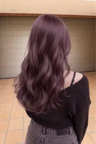 🎀髪質改善カラー➕トリートメント🎀 ワンカラー カラーモデル グレージュ ベージュ トリートメント