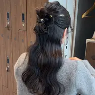 前髪顔周りカット+ヘアアレンジ✂️🎀✨
