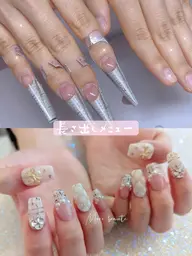 長さ出し10本+手描きアート含む10本アート