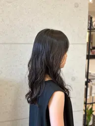 ロングカットパーマモデル