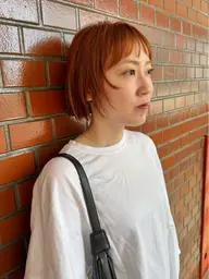 ［ ブリーチなしWカラー ］カット＋ブリーチなしダブルカラー