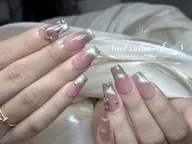 【ジェルオフ無料】ワンホンネイル/マグネットフレンチ7900円【HAND】