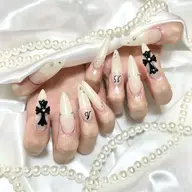 🔰口コミ記入必須【jr.】HAND⭐️オフなし⭐️チップ長さだし+ワンカラーorラメグラ90分パーツ付け放題