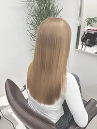 【ダメージレスハイトーン🤍】透明感ブリーチカラー+3step内部補修トリートメント🫧