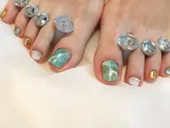 【フットオフあり】デザインネイル🦶持ち込み/相談OK/アートにより追加料金あり(6〜10本アート目安)