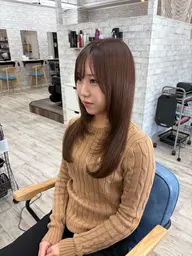 🐚🤍レイヤーカット+透明感カラー+トリートメント