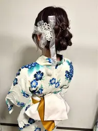 淀川花火10月17日天神祭7月25日浴衣レンタル1泊2日(着付ヘアセット込)11時～17時迄＊別途保証金2000円