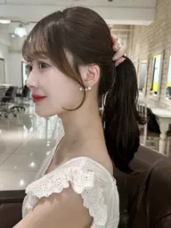 【7/10おひとり様限定クーポン‼️】小顔効果✨結んでも可愛い💕前髪+顔周りカット🧸