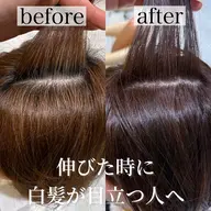 🌸✨ 脱・白髪染めで自然なツヤ髪へ ✨🌸💇♀️ カット+白髪改善カラー+クイックトリートメント
