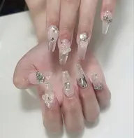 ⭐️長さだしチップパーツ、ストーンつけ放題／オフ込み/¥9000