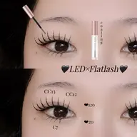 ナチュ盛り♡フラットラッシュ80本🩶Wコーティング付〈束感仕上げ〉🩶LED変更＋1000円🩶