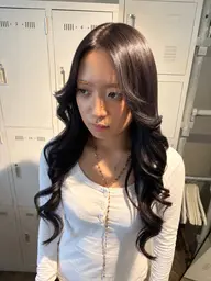 🖤就活・実習前におすすめ🖤清潔感ある暗髪カラー➕艶トリートメント/ブルーブラック/ダークブラウン