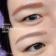 【眉毛のお手入れ】眉周りWAX+ブロウリフト